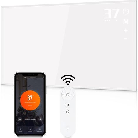 GBLY riscaldamento a infrarossi a parete - Riscaldatore a infrarossi da 450 watt APP Riscaldatore elettrico a risparmio energetico a parete con timer Radiatore elettrico con telecomando (1/5)