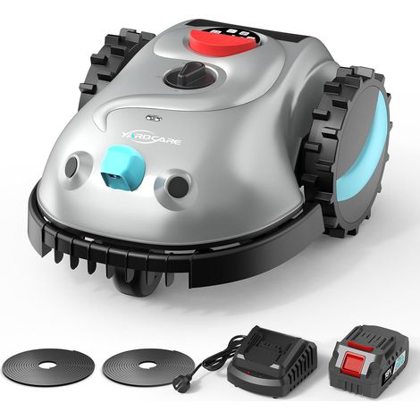 Robot Cordless Lawn Mower Peripheral, up to 150 m²  Visual Navigation, Obstacle Detection 150, Easy Installation, No RTK Needed, Suitable for Small Gardens (1/5)