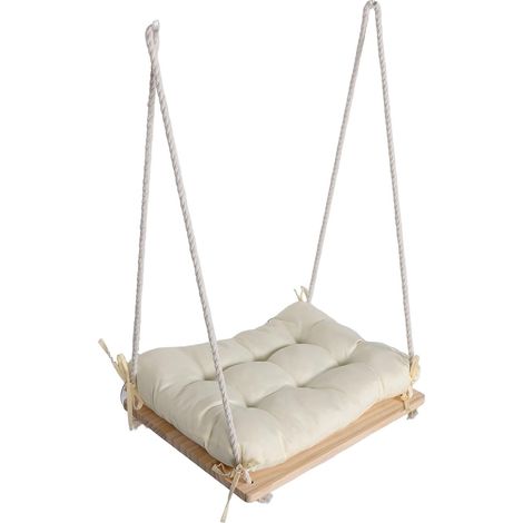 Hamac et Hauteur Réglable pour Chat Structure Stable en Bois avec Ventouses pour Fenêtre et Balcon pour Animaux Jusqu'à 30 (1/5)