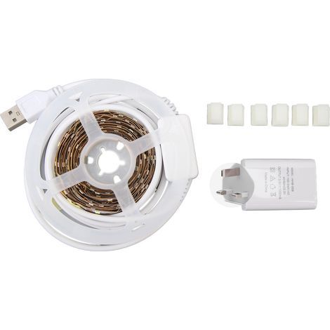 4m (13ft) white LED strip, 6500K, dimmable, ultra-bright and flexible, ideal for decorating a dressing table, bedroom or kitchen. (1/5)