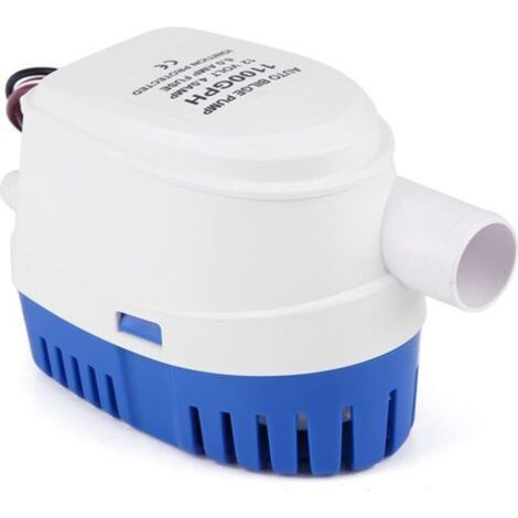 Pompe de cale automatique 12 V, 1100 gallons/heure, pompe immergée pour bateaux, étangs et piscines, avec interrupteur à flotteur, sans marque
