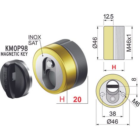 DEFENDER MAGNETICO MAG MONOLITO ANTIACIDO MR460 DISEC