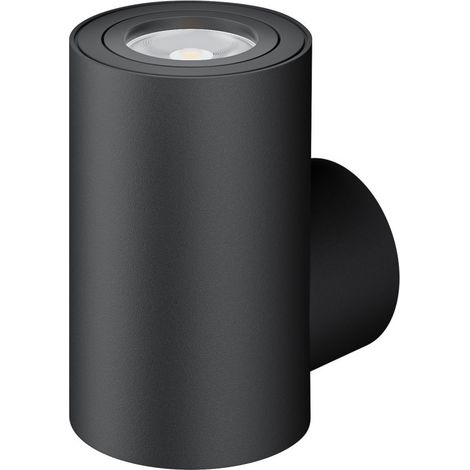 Applique Murale Cylindrique Led Gu10 38°, Finition Noir Mat, Design Moderne Pour Éclairage Intérieur - Beneito & Faure (1/5)