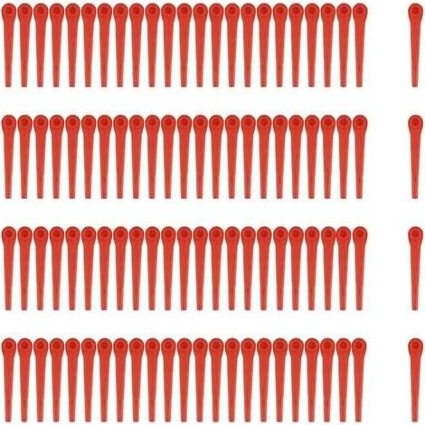Lot de 100 lames en plastique, lames de rechange pour coupe-bordures Gardena et coupe-bordures sans fil,compatibles avec coupe-bordure Gardena (1/5)