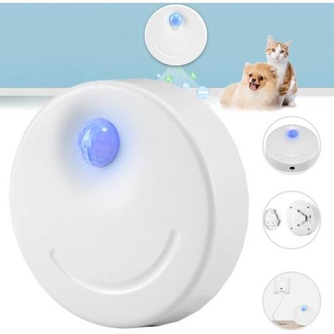ROKOO Elektronischer Katzenstreu-Deodorant – Geruchsneutralisierender Luftreiniger 86×26 mm, Infrarotsensor, kratzfest (1/4)