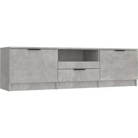 Maison Exclusive - TV-Schrank Betongrau 140x35x40 cm Holzwerkstof
