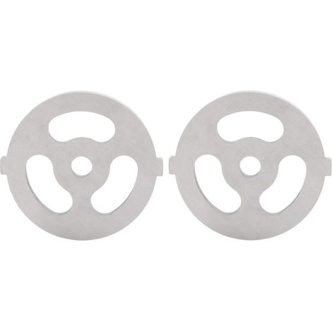 Lame de hachoir à viande, plaque de coupe en acier inoxydable 304, 7mm/0,3 pouces ID pour hachoir à viande de Type 5 /B (plaque de couteau à 3 trous) 2 pièces (1/5)
