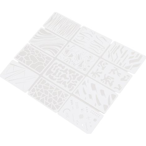 12 Stencils Visage Halloween Réutilisables, Tatouages Éphémères Doux Enfants Adultes, Accessoires Fête Halloween (1/5)