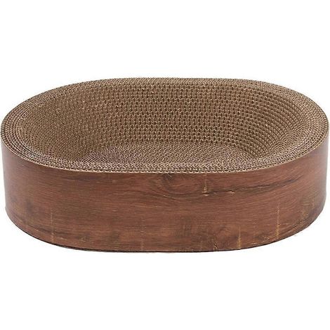 1 lot de planche ondulée à gratter pour chat, griffoir détachable et réversible, jouet anti-rayures pour félin (1/4)