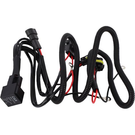 Kit de faisceau de câblage de barre lumineuse LED 40A, 2 fiches, relais antibrouillard 9006 pour véhicules (1/5)