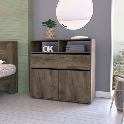 Comò Galanto con 1 Cassetto, Dimensioni: 96 cm (Altezza) x 40 cm (Larghezza) x 100 cm (Profondità), Colore Gland (1/5)