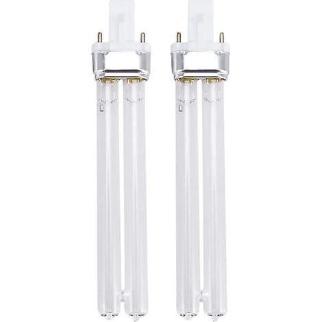 2 lampes de désinfection ultraviolette UV de 11 W, lampes de stérilisation UV pour stérilisateur d'aquarium (culot de lampe G23) [CO]
