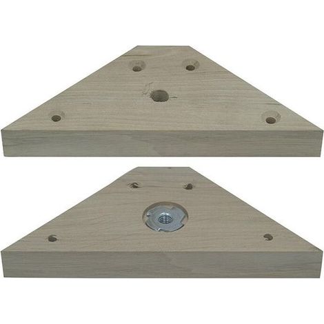 AUTRES Equerre bois trapézoidale bois recoupable (1/2)
