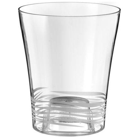 Outdoor Zylindervase "Orchidea Clear" für Pflanzen und Blumen im Garten -14 cm / Diana Grey