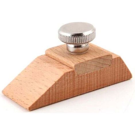 Generic Cale à Poncer en Bois, Fait à Main Cuir Artisanat Abrasif - Cuir Polissage Outil - DIY Bord Meulage Outil
