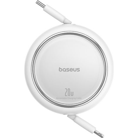 Cable retráctil USB-C Free2Pull - iPhone Lightning 20 W 1 m - Blanco (1/5)
