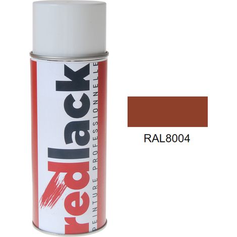 Bomboletta di Vernice spray 400ml – RAL 8004 – Marrone Rame – opaca – multisupporto – Redlack