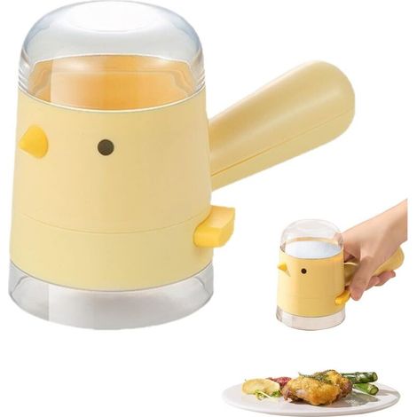 Salt and Pepper Shakers Condiment Container Airtight Salt Dispenser with Handle for Camping, Travel, BBQs, Cooking, Restaurants and Meal Prep. (1/4)