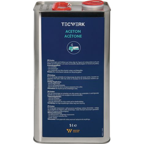 Aceton  5l  bidón  TECWERK (1/4)