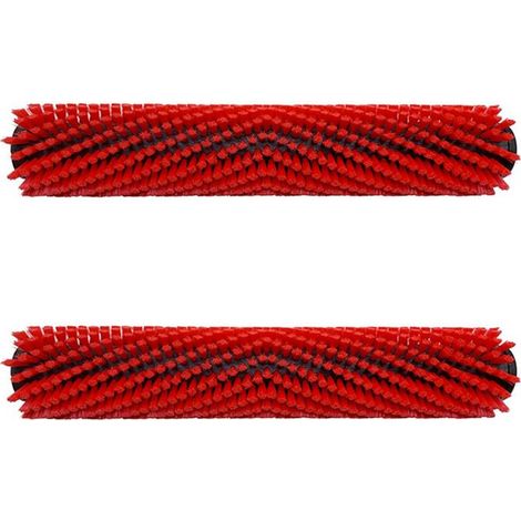 2 cepillos de limpieza para rodillos, cepillo principal para rodillos de superficie BR 30/4C, cepillo rojo para rodillo 4.762-452.0 para BR 30/4C (1/4)