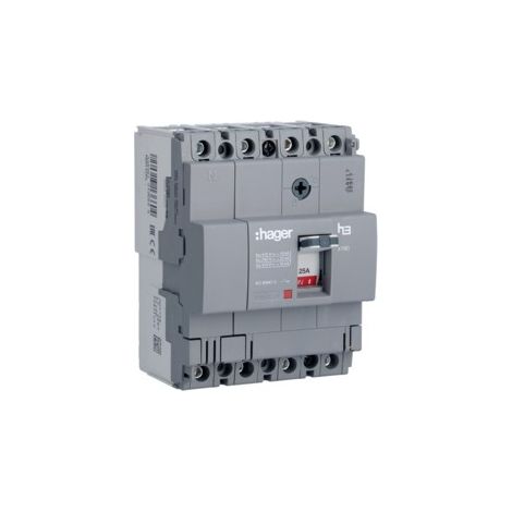 Interruttore Automatico X160 4P 18Ka 125A Sganc Tm (Hager Cod. Hda126L)