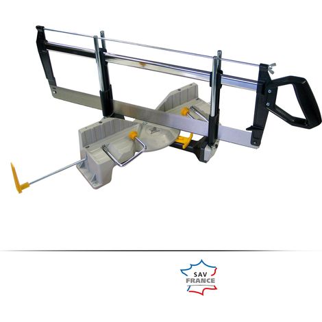 Peugeot – Scie à onglet manuelle 600 mm – Longueur de lame 600 mm – Hauteur de coupe 155 mm – Pour bois dur et plinthes – Angle de coupe biseau