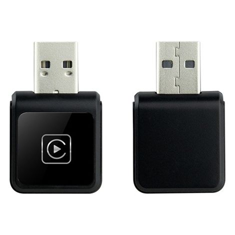 Available in 1 color: Black Material: Plastic Wired to wireless car navigation box (CarPlay). (1/4)