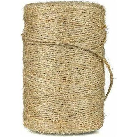 Corde En Chanvre - 2 mm - 200 M - Pour Décoration Intérieure Extérieure - DIY Artisanat - 1 Pièce (1/5)