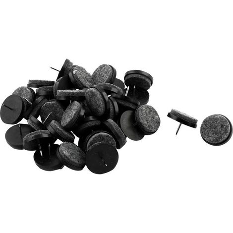 24-teiliges Stuhlbein-Schutzset - Graue Filzgleiter für Möbel - Schutz für Holzböden (22 mm)