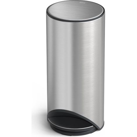 Poubelle ARC Easy-Push en acier inoxydable, avec pédale, 30L, fermeture douce, anti-trace, seau amovible facile à laver (30150) (1/4)