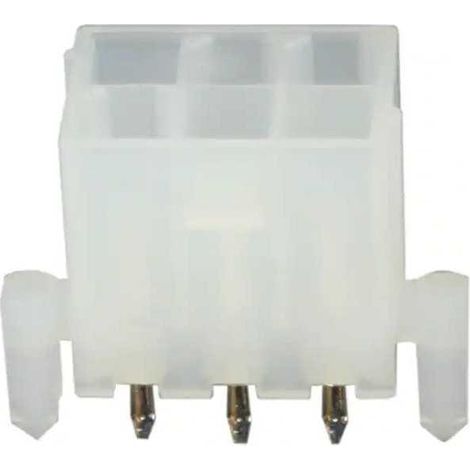 Connettore Mini Fit femmina 3X2 vie da circuito stampato