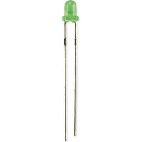 KINGBRIGHT LED, L-1154GD, Grün, 3 mm (T-1), 568 nm, 25 mcd, 60°, Rund
