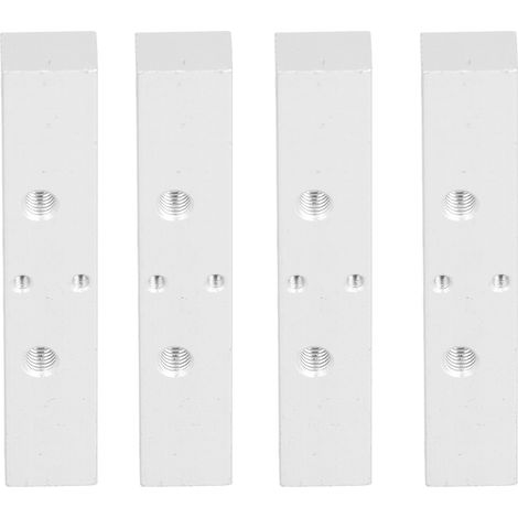 Bloc chauffant aluminium 4 pièces avec 2 buses et siège fixe pour imprimante 3D Makerbot MK8 (1/5)