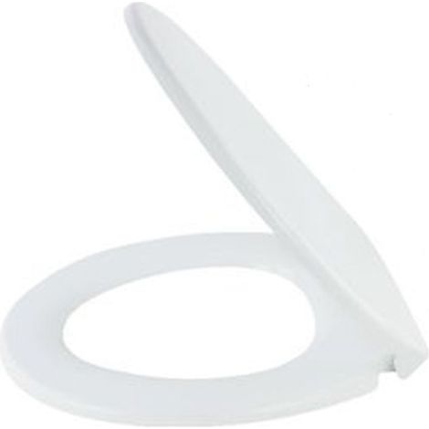 Cleafe - Copriwater Uf Universale Sedile Wc Water Bagno Forma O Chiusura Ammortizzata Bianco 87644 - (1/5)