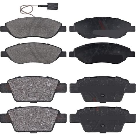 KIT PASTIGLIE FRENO ANTERIORI E POSTERIORI compatibile con FORD C-MAX (DM2) / PASTIGLIE FRENANTI AUTO OEM FDB1594,FDB1931 / SOSTITUZIONE DIRETTA / BASSA POLVERE / SILENZIOSO