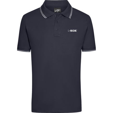 L-Boxx Herren Polo Shirt navy / white Größe XL (1/4)