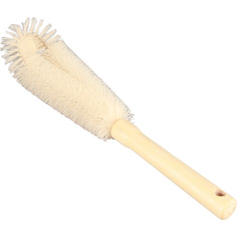 Brosse de nettoyage en bois à long manche pour bouteilles, brosse de cuisine extra longue de 30 cm pour le vin, les bouteilles en verre, le lait de soja, les machines et les mixeurs. (1/5)