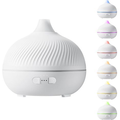 Diffuseur d'Huiles Essentielles Électrique Lumière D'Ambiance 7 Couleurs Avec Prise USB,Diffuseur D'Huiles Essentielles Électrique Humidificateur pour Cheminée Salle de Bain Salon Centre (1/5)