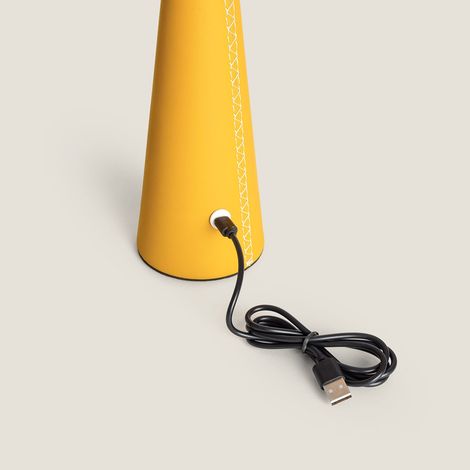 Lampada da Tavolo Portatile a LED con Batteria USB Ricaricabile Giallo (1/5)