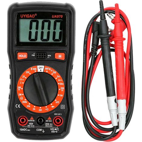 Multimètre numérique intelligent UA970, multimètre portable pour la mesure des courants alternatifs et continus avec écran LCD