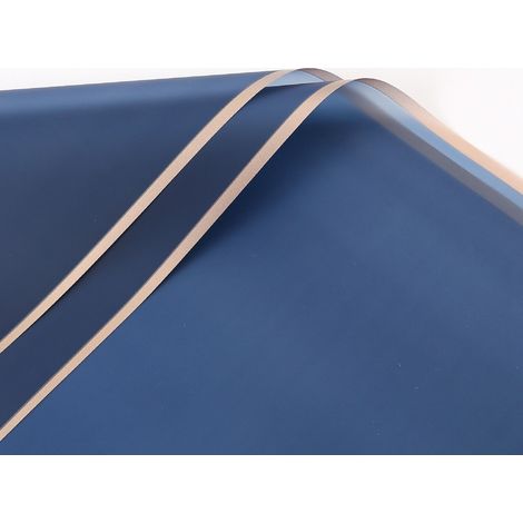 Papel de aluminio floral - "Marco" Azul marino - Láminas de 58x58 cm - 20 unidades