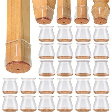 Coprigambe per tavoli e sedie, diametro 32, 532, 532,5 mm, 29 pezzi, spessi e resistenti all'usura, per gambe di sgabelli. (1/5)