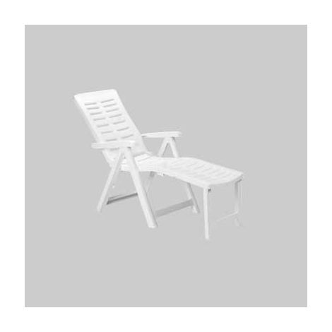 Poltrona pieghevole arizona cm 60x108x109h - col. bianco