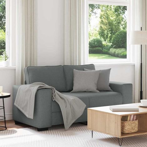 2-Sitzer-Sofa Dunkelgrau 160x77x82 cm Stoff