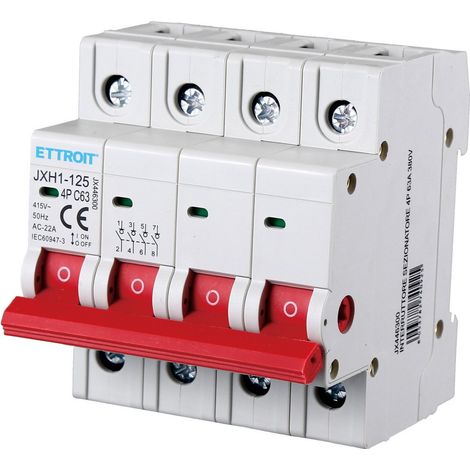 ETTROIT Lasttrennschalter 4P 63A 380V DIN-Schiene JX446300