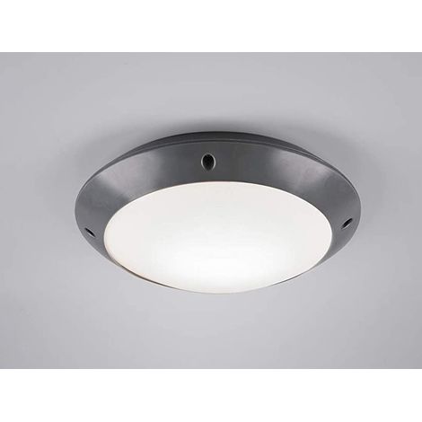 Runde Außendeckenleuchte Wandlampe CAMARO in Anthrazit - 26 cm (1/5)