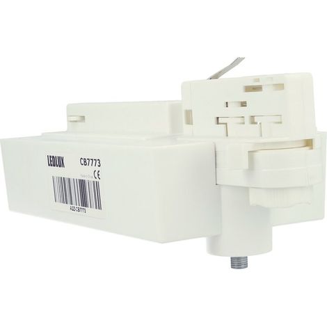 Testa Alimentazione Con Box Led Driver Colore Bianco Per Faro Led Binario Trifase per CB40103