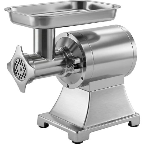 Hachoir à Viande Professionnel 4,2 kg/min, Broyeur Électrique 12 avec 2 Grilles, 3 Embouts à Saucisse et Kit Kibbe, 750W/1CV, ETL (1/5)