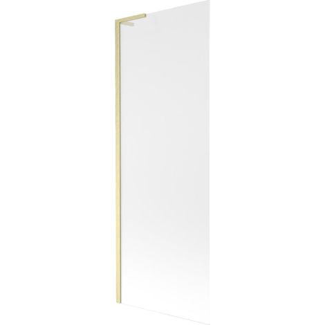 Mexen Next L paratia per vasca da bagno 1 anta 70 x 150 cm, brina, oro spazzolato - 895-070-000-03-30-55 (1/5)
