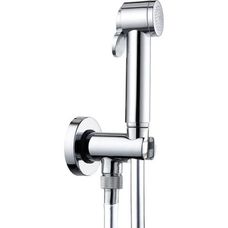 Set de ducha higiénica de inodoro de pared con tope (1/2)